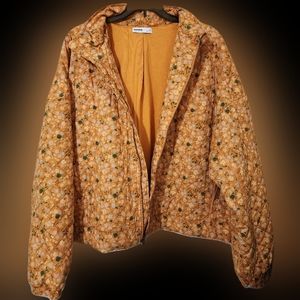 Mustard Orange floral jacket